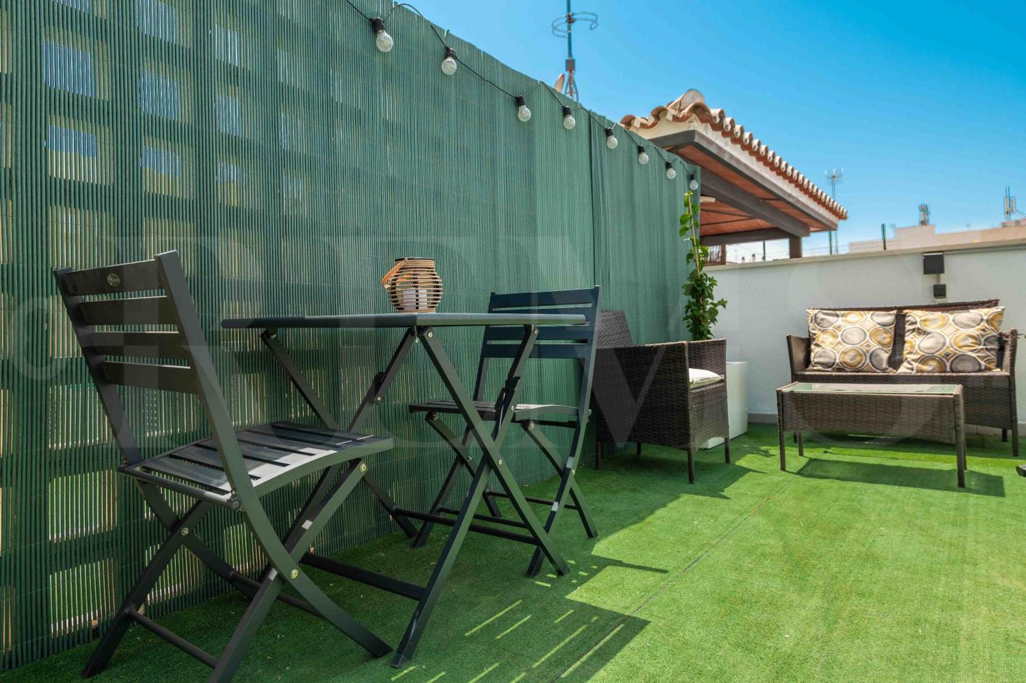 Modern Studio With Private Rooftop Terrace By Rems Málaga Eksteriør billede
